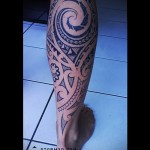 tetoválás a borjú lábán minták - fotó példa 20122015 № 5