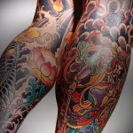 tetoválás a borjú lábán minták - fotó példa 20122015 № 6