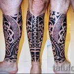 tetoválás a borjú lábán minták - fotó példa 20122015 № 8