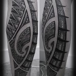 tetoválás a borjú lábán minták - fotó példa 20122015 № 9