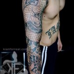 tetoválás csuklótól könyökig - fotók és példák a 01032016 -ból 5