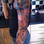 tetoválás kézről könyökre - fotók és példák a 01032016 -ból 10