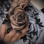 rózsás tetoválás a kezén - fotók és példák a 01032016 -ból 7