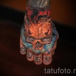 koponyatetoválás a csuklón - fotók és példák a 01032016 -ból 7