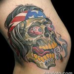 صورة وشم على الركبة من 05.06.2018 №171 - وشم على الركبة -