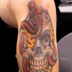 صورة وشم على الركبة من 05.06.2018 №252 - وشم على الركبة -