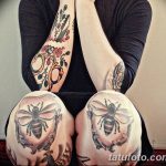 صورة وشم على الركبة من 05.06.2018 №057 - وشم على الركبة -