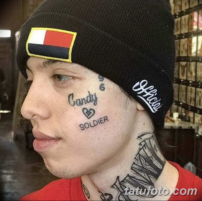 Lil Xena Face Tattoo - صورة رقم 7