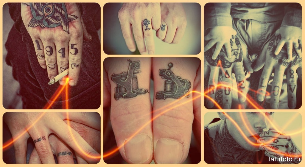 TEToválás az ujjakon FÉRFI FOTÓK