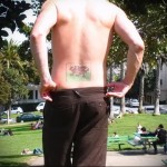 tetoválási címer szárnyas oroszlánnal