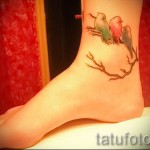 madártetoválás a bokán - példa a 4. képen