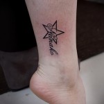 csillag boka tetoválás