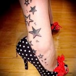 csillag boka tetoválás