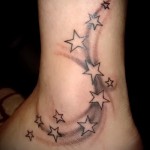 csillag boka tetoválás