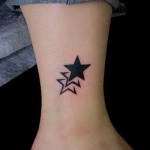 csillag boka tetoválás