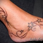 csillag boka tetoválás