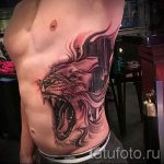 tatouage sur la cicatrice d'appendicite - Пример за снимка du tatouage fini 01092016 1001 tatufoto.ru