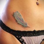 татуировка на мястото на белега от апендицит - снимка пример за завършена татуировка 01092016 2015 tatufoto.ru