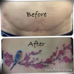 снимка Татуировка върху белег от цезарово сечение от 23.09.2017 г. No 019 - Цезарово сечение -