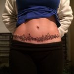 снимка Татуировка върху белег от цезарово сечение от 23.09.2017 г. No 047 - Цезарово сечение -