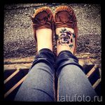 татуировка на роза на крака - снимка пример за завършена татуировка от 23.05.2016 г. 4