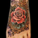 татуировка на роза на крака - снимка пример за завършена татуировка от 23.05.2016 г. 7
