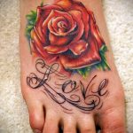 татуировка на роза на крака - снимка пример за завършена татуировка от 23.05.2016 г. 9