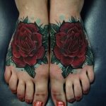 татуировка на роза на крака - снимка пример за завършена татуировка от 23.05.2016 г. 13