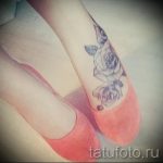 татуировка на роза на крака - снимка пример за завършена татуировка от 23.05.2016 14