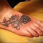 татуировка на роза на крака - снимка пример за завършена татуировка от 23.05.2016 17