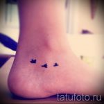 татуировка на птица на крака 2