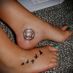 татуировка на птица на крака 3