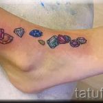 диамантена татуировка на крака 4