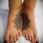 татуировка мандала на крака 3