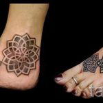 татуировка мандала на крака 4
