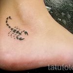 Татуировка скорпион на стъпалото 2