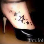 Звездна татуировка на крака 3