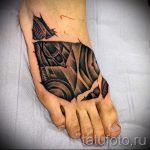 Tattoo auf den Fuß Männer - Снимка Beispiel des fergent Tätowierung auf 2