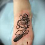 татуировка на крака Dreamcatcher 2
