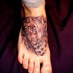 татуировка на тигър на крака 1