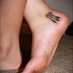 малки татуировки на стъпалото - снимков пример за завършена татуировка от 23.05.2016 г. 1