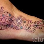 Хубави дизайни на татуировки със звезди на крака