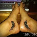 татуировка крила на крака - снимка пример за завършена татуировка от 23.05.2016 3