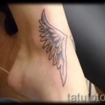 татуировка крила на крака - снимка пример за завършена татуировка от 23.05.2016 г. 4