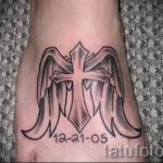 татуировка крила на крака - снимка пример за завършена татуировка от 23.05.2016 г. 5