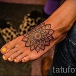 татуировка мандала на крака - снимка пример за завършена татуировка от 23.05.2016 г. 14