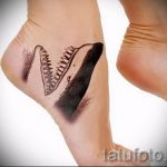 татуировка на крака на акула - снимка пример за завършена татуировка от 23.05.2016 г. 1