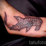 татуировка на крака на акула - снимка пример за завършена татуировка от 23.05.2016 г. 2