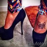 татуировка на крака диамант - снимка пример за завършена татуировка от 23.05.2016 г. 4