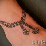 гривна за татуировка на крака - снимков пример за завършена татуировка от 23.05.2016 г. 1